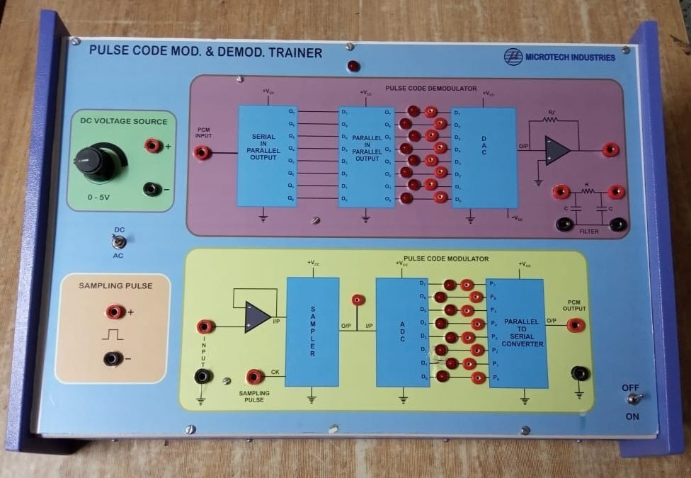 Pulse Code Modulation & Demodulation Trainer